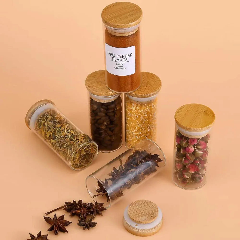 Glass Spice Jars
