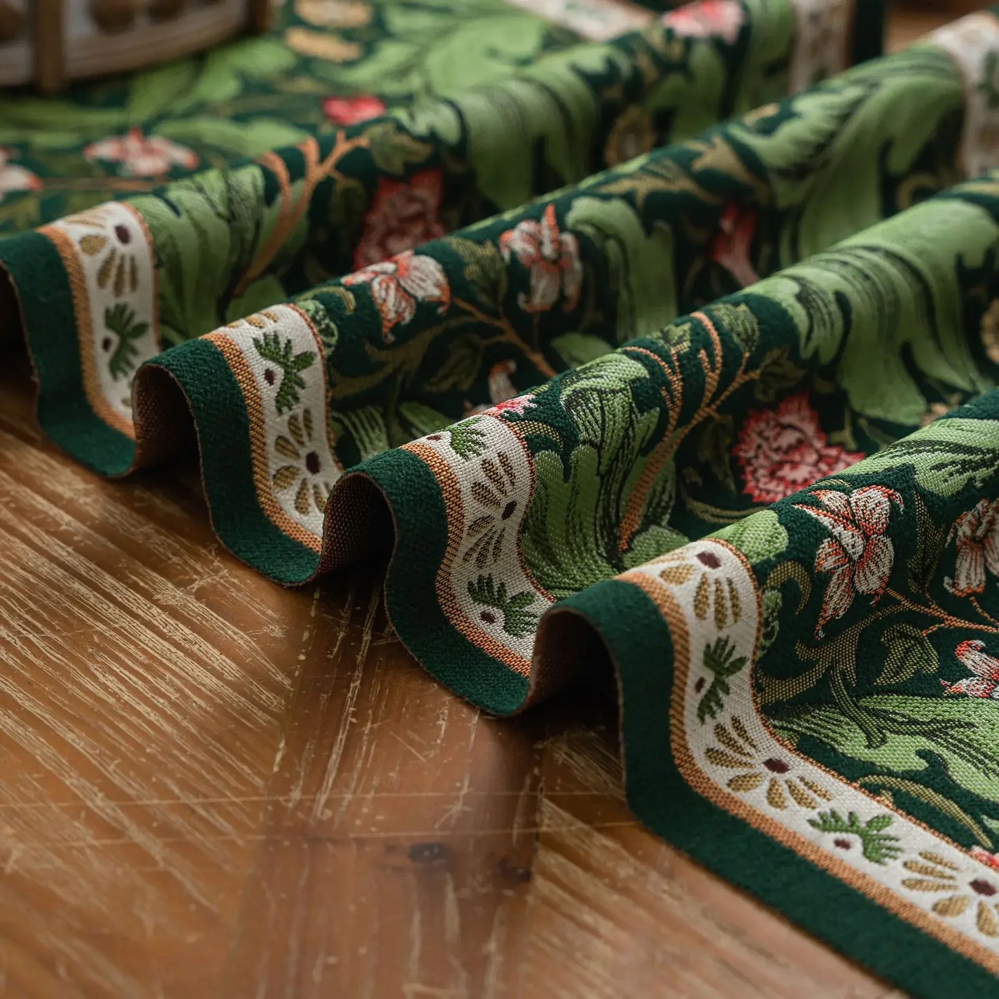Table Runner with Botanical Print